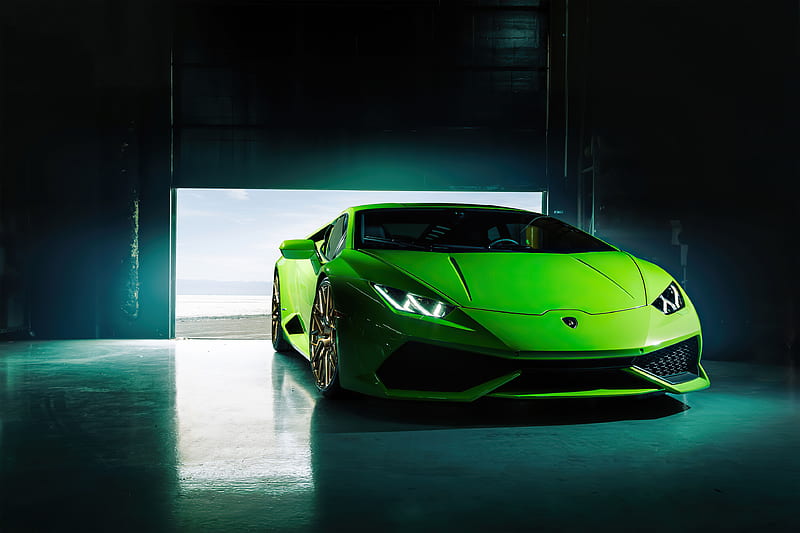 Green Lamborghini Huracan 2020, lamborghini-huracan, lamborghini, carros, HD wallpaper