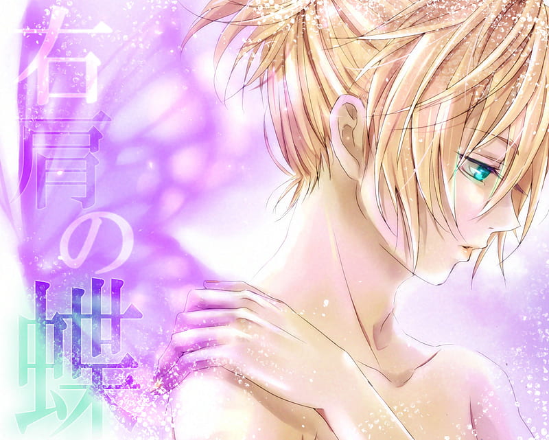 Kagamine Len Vocaloid Blonde Hair Sexy Cute Short Hair Boy Anime Blue Eyes Hd Wallpaper 7367