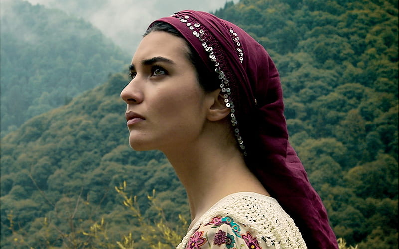 Tuba Buyukustun, 2019, turkish actress, HD wallpaper