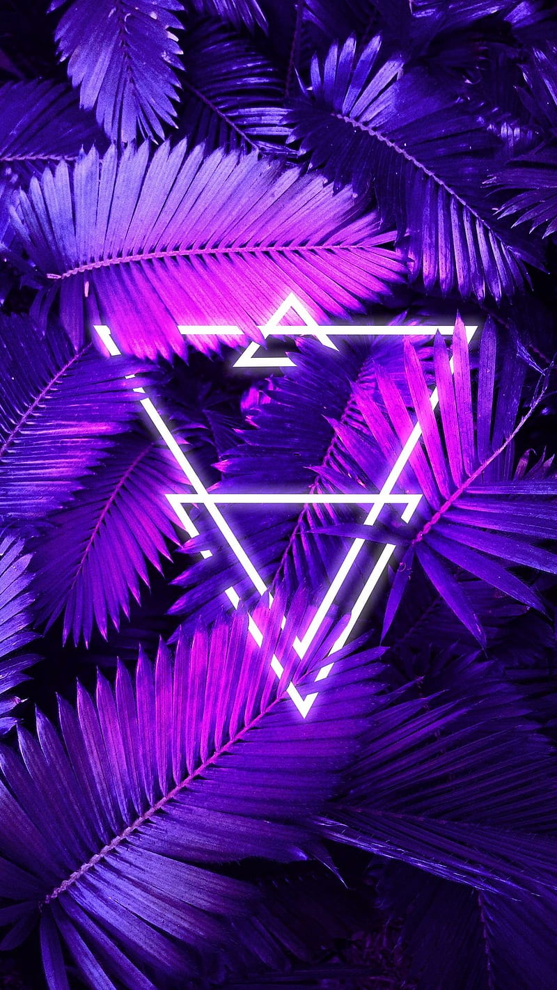 Purple Triangle , iphone, samsung, HD phone wallpaper