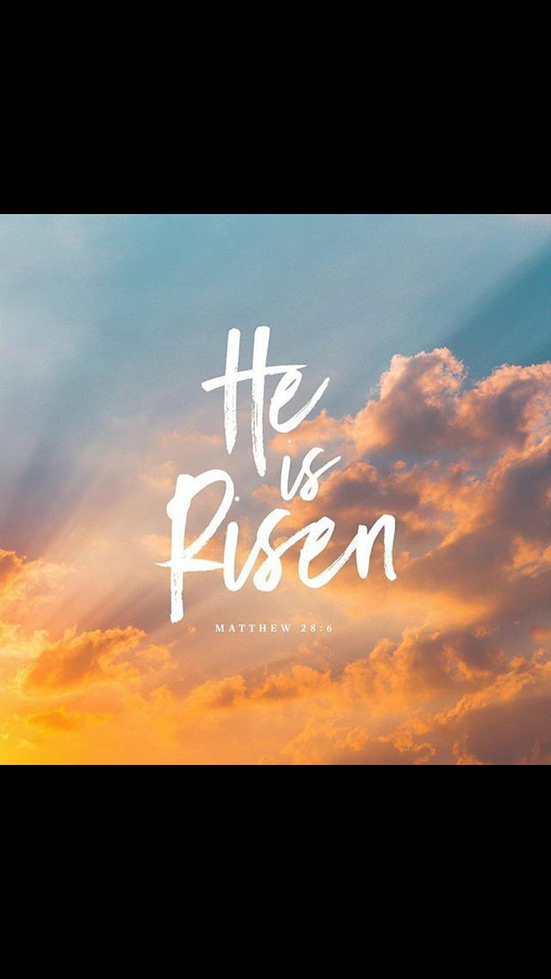 He is risen, bible, christian, god, quotes, HD phone wallpaper ...