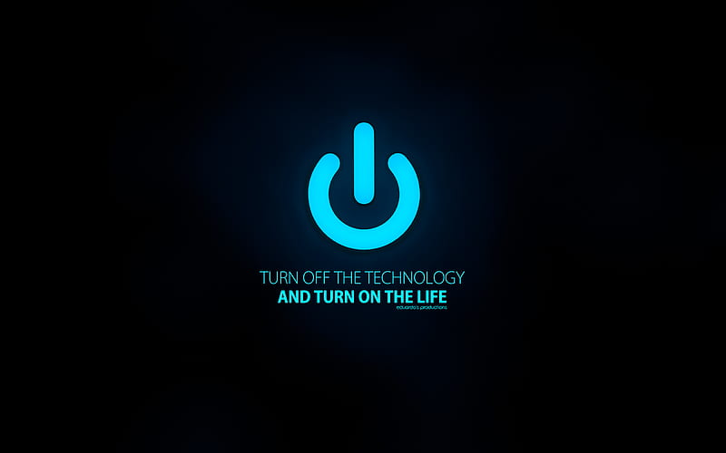 turn on life, technologie, off, button, power, HD wallpaper