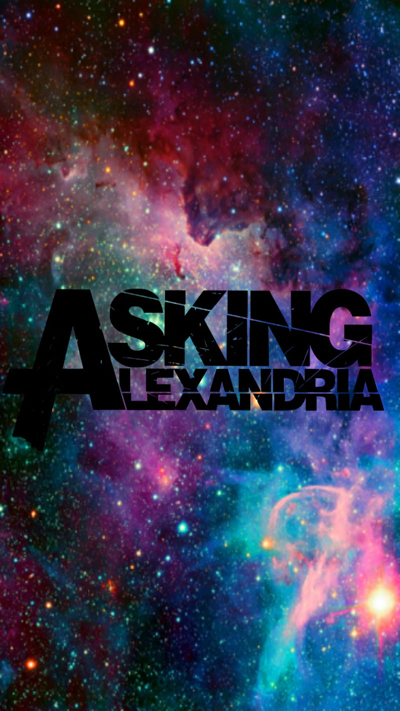 Asking Alexandria, background, galaxy, HD phone wallpaper