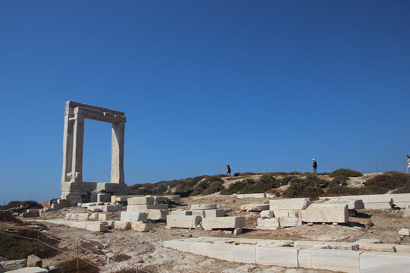 Naxos, ruins, greece, amazing, ancient, HD wallpaper