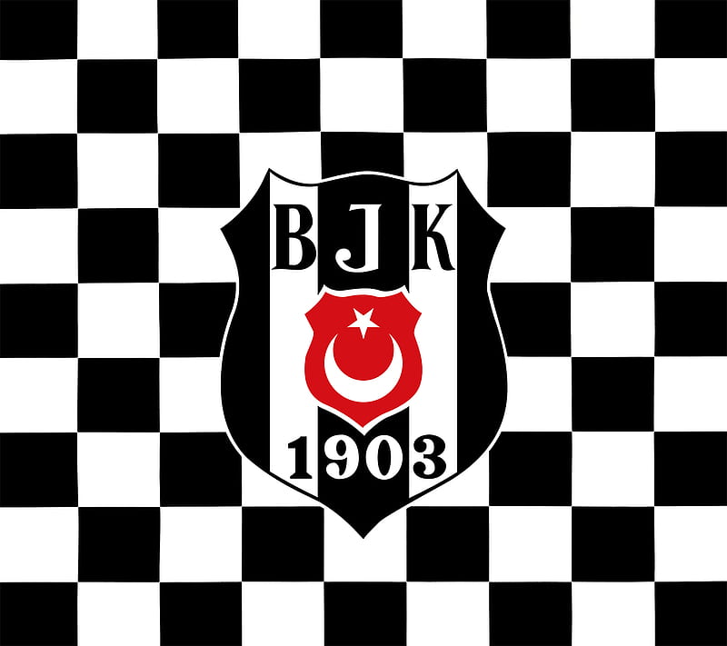 Besiktas JK - BJK, black, dama, eagle, karakartal, kartal, white, HD wallpaper