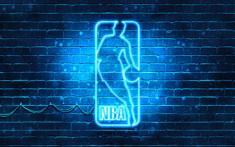 NBA blue logo blue brickwall, National Basketball Association, NBA logo,  american basketball league, HD wallpaper | Peakpx