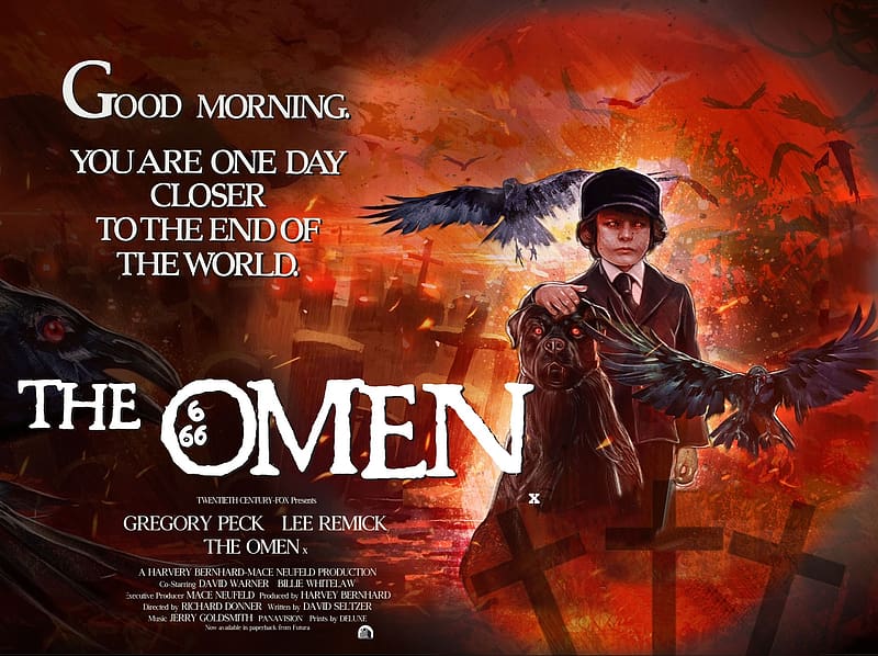 The Omen, Movies, Horror, Richard Donner, Gothic, Gregory Peck, HD wallpaper