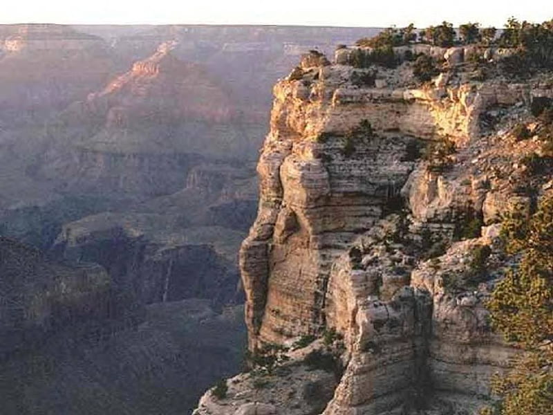 Grand Canyon, North Rim, sky, rock, canyon, arizona, HD wallpaper