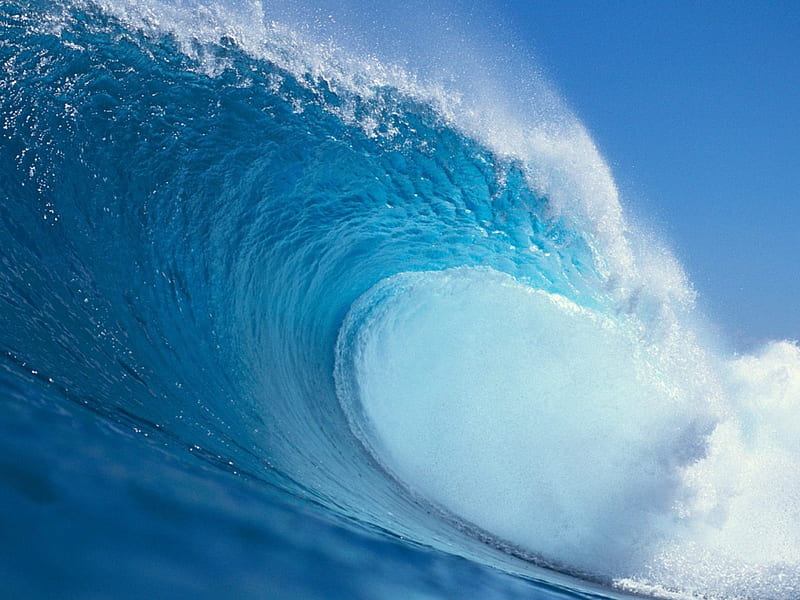 Liquid Curl, wave curl, new zealand, ocean, HD wallpaper