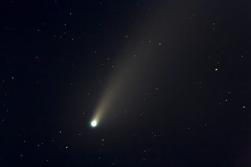 Comet in Starry Sky, HD wallpaper