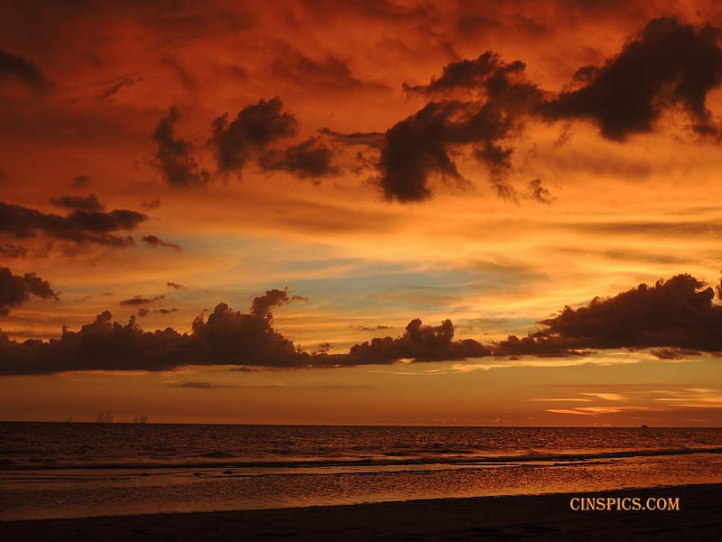 Gorgeous Siesta Key Florida sunset - UNTOUCHED OF GOD'S BEAUTY, HD wallpaper