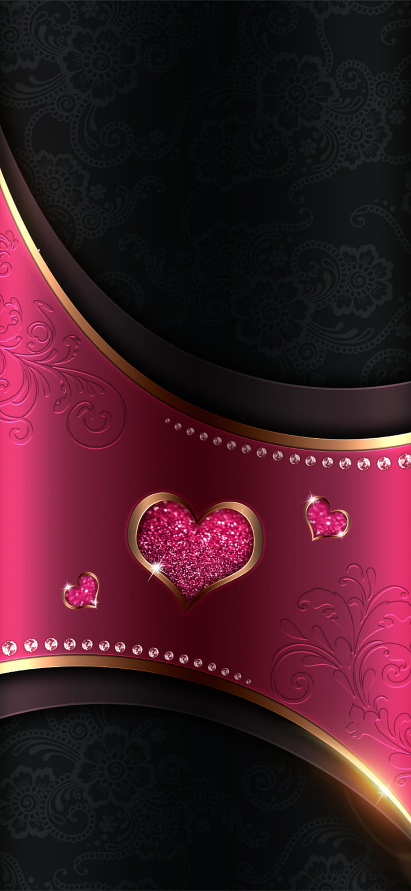 Luxury, background, black, edge, golden, make, pink, red, texture, trump,  HD phone wallpaper | Peakpx
