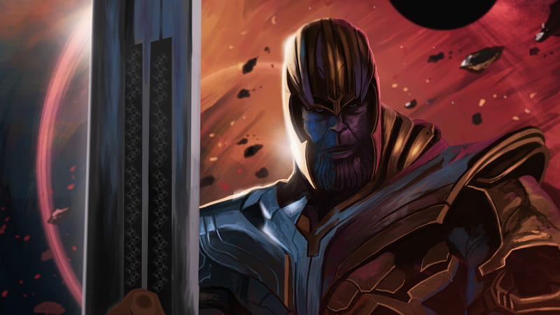 Avengers Endgame Thanos 2019, avengers-endgame, thanos, superheroes, 2019-movies, movies, behance, HD wallpaper