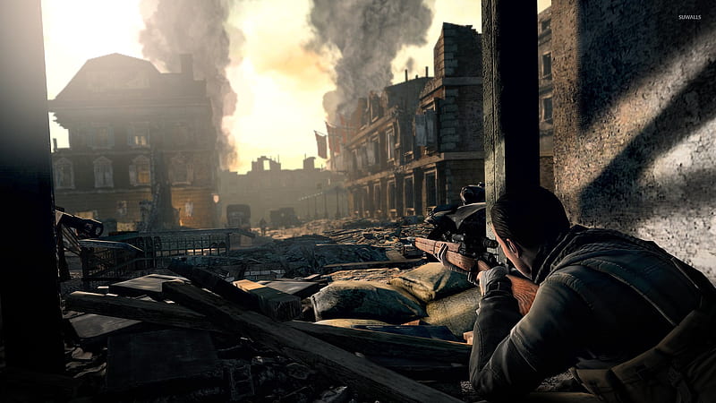 Sniper Elite V2, WW2, guerra, gaming, video game, game, WWII, HD wallpaper