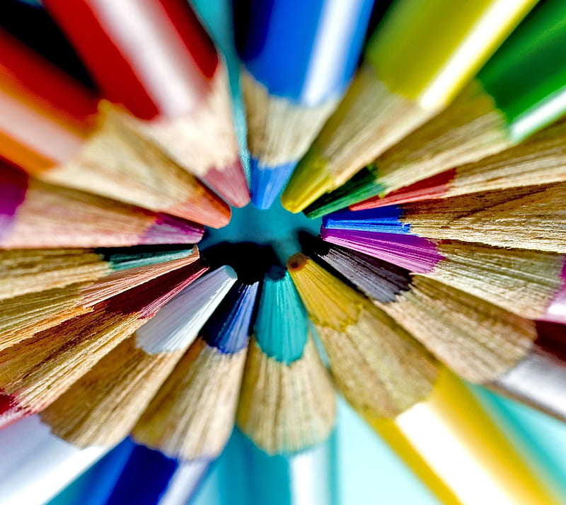 Colourful Pencils, cool, cute, desenho, HD wallpaper