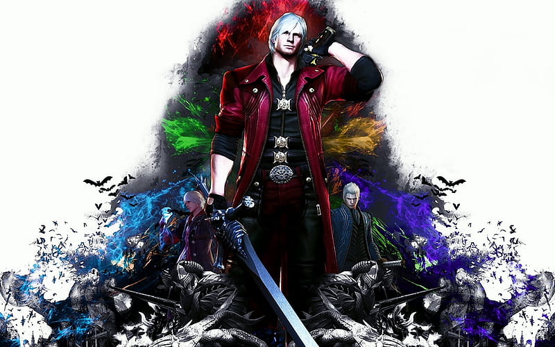 Devil May Cry 4 Devil May Cry: HD Collection Desktop Nero Vergil PNG,  Clipart, 1080p, Dante