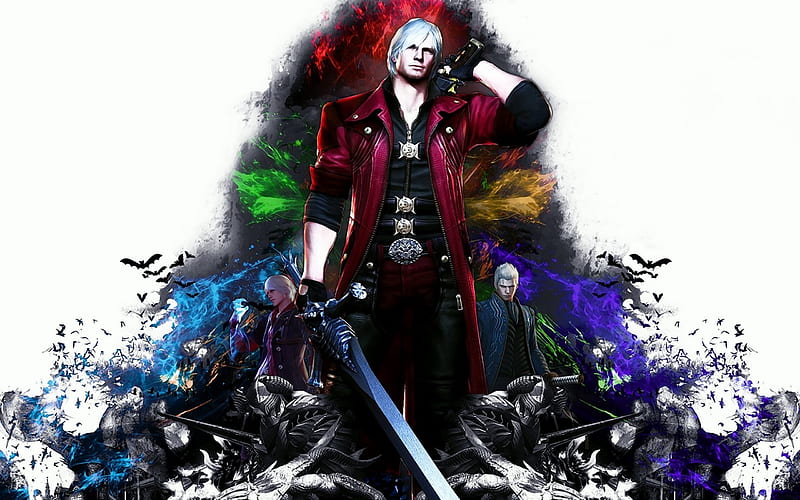 Download wallpaper devil may cry, Virgil, devil may cry 4, dmc 3