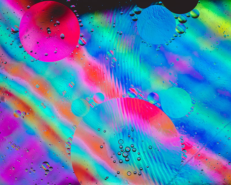 Burbujas, arco iris, vidrio, Fondo de pantalla HD | Peakpx