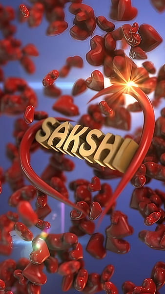 HD wallpaper sakshi name 3d heart thumbnail