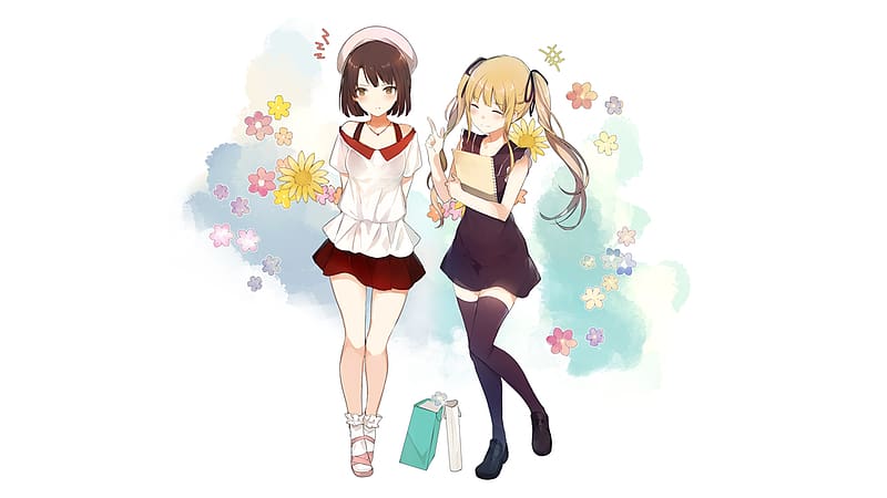 Anime, Saekano: How To Raise A Boring Girlfriend, Megumi Katō, Eriri Spencer Sawamura, HD wallpaper
