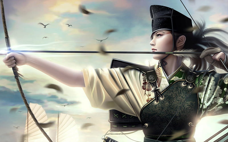 HD wallpaper anime archer warrior archer girl anime