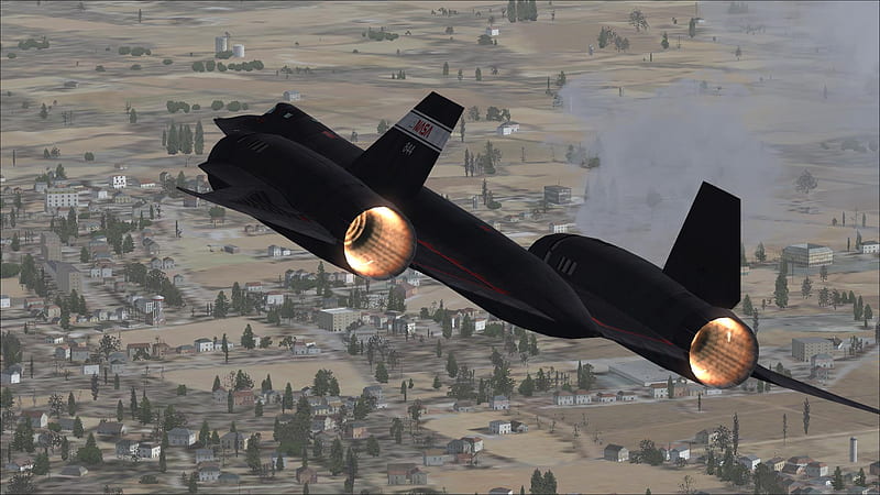 SR-71, black, jet, fast, HD wallpaper