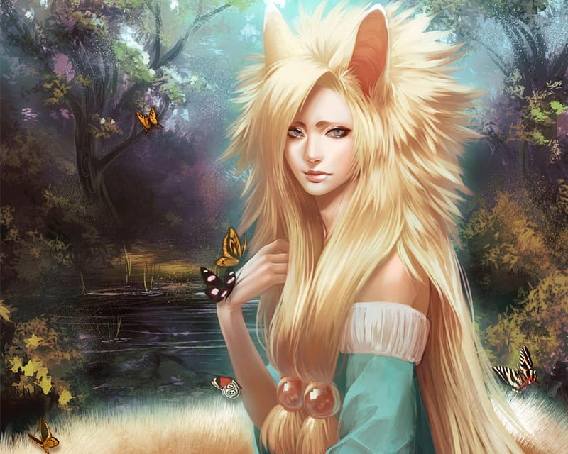 Blonde Kitsune Girl - Pinterest - wide 3