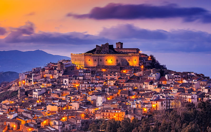 Montalbano Elicona Messina Sicily Italy 2021 Bing, HD wallpaper