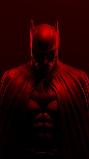 Download Black And Red Aesthetic 4K Gotham Batman Wallpaper