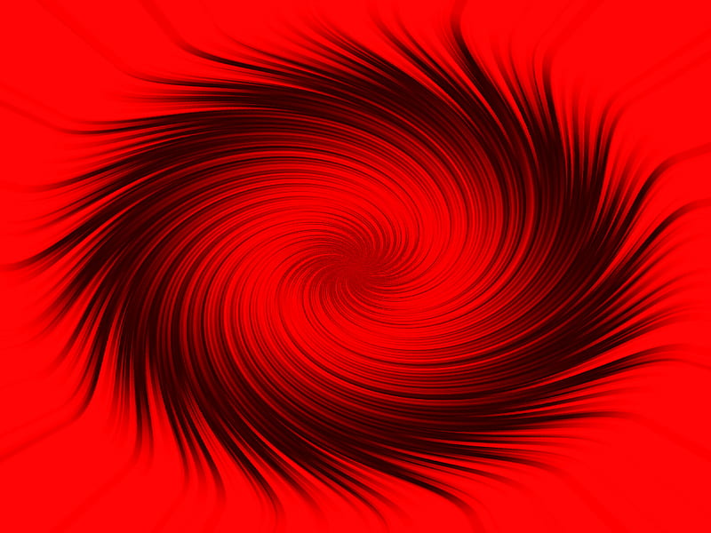 Vortice Black Red, abstract, HD wallpaper
