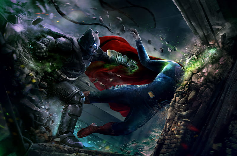 Batman V Superman Best Art, batman, superman, batman-vs-superman, , super-heroes, HD wallpaper