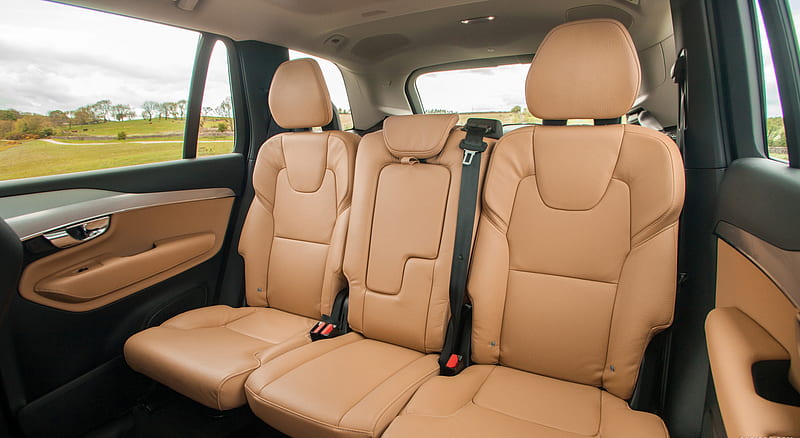 2016 Volvo XC90 (UK-Spec) Amber Leather - Interior Rear Seats , car, HD wallpaper