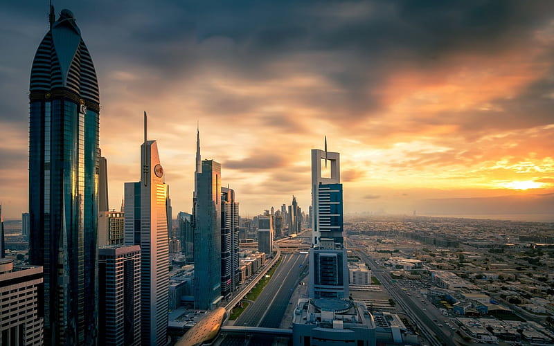 Dubai, United Arab Emirates, business centers, skyscrapers, modern  architecture, HD wallpaper | Peakpx