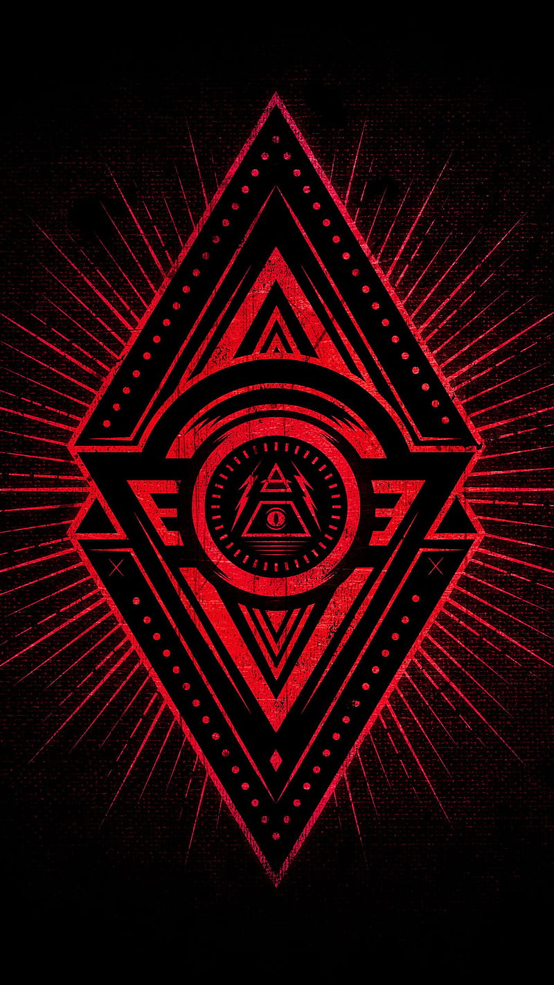 Black Red Illuminati, HD phone wallpaper