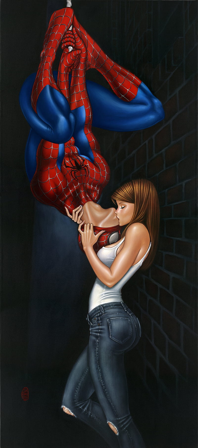 Mimi Yoon Spiderman, art, modern, HD phone wallpaper