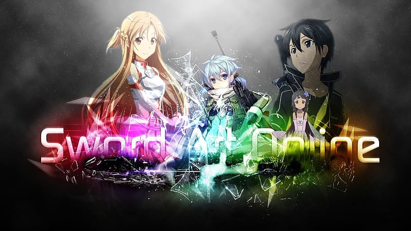 Anime, Sword Art Online, Asuna Yuuki, Kirito (Sword Art Online), Sinon (Sword Art Online), Yui (Sword Art Online), HD wallpaper