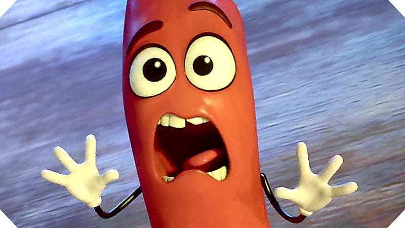 sausage party, party, frank, sausage, face, HD wallpaper