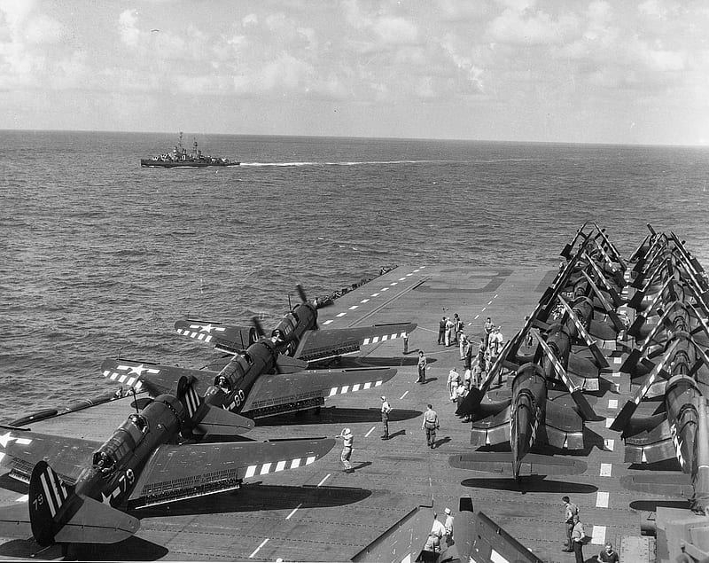 USS Antietam CV-36, fighter, helldiver, antietam, uss, vought, corsair, dive bomber, carrier, bomber, aircraft carrier, curtiss, navy, HD wallpaper