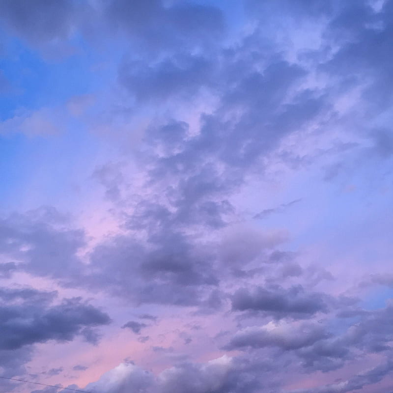 Periwinkle Purple Aesthetic Sky, Purple Blue Sky, HD phone wallpaper