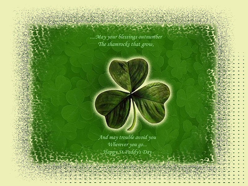 IRISH , irish, green, st pats day, irish prayer, shamrock, HD wallpaper