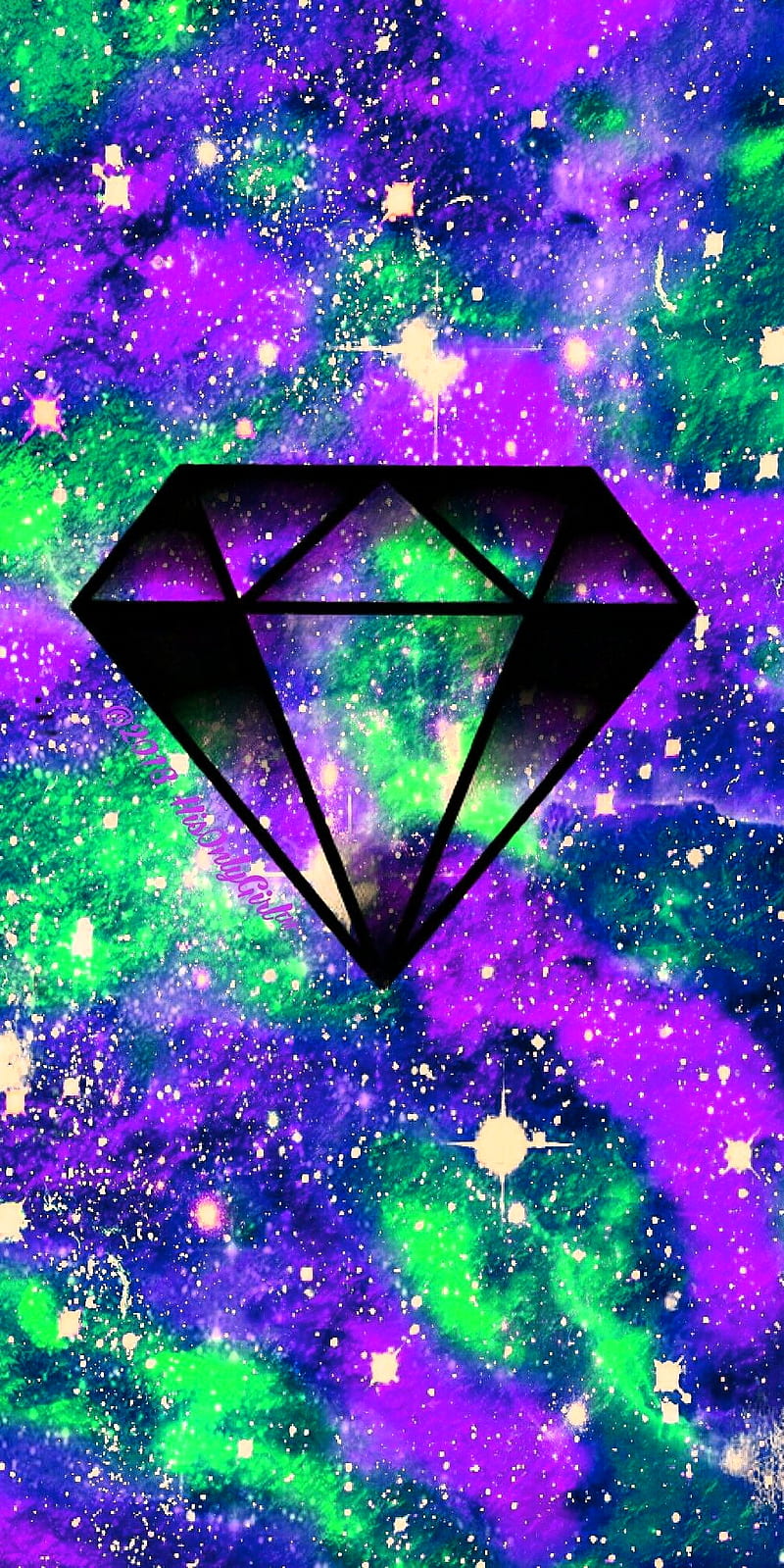 Diamond , galaxy, HD phone wallpaper