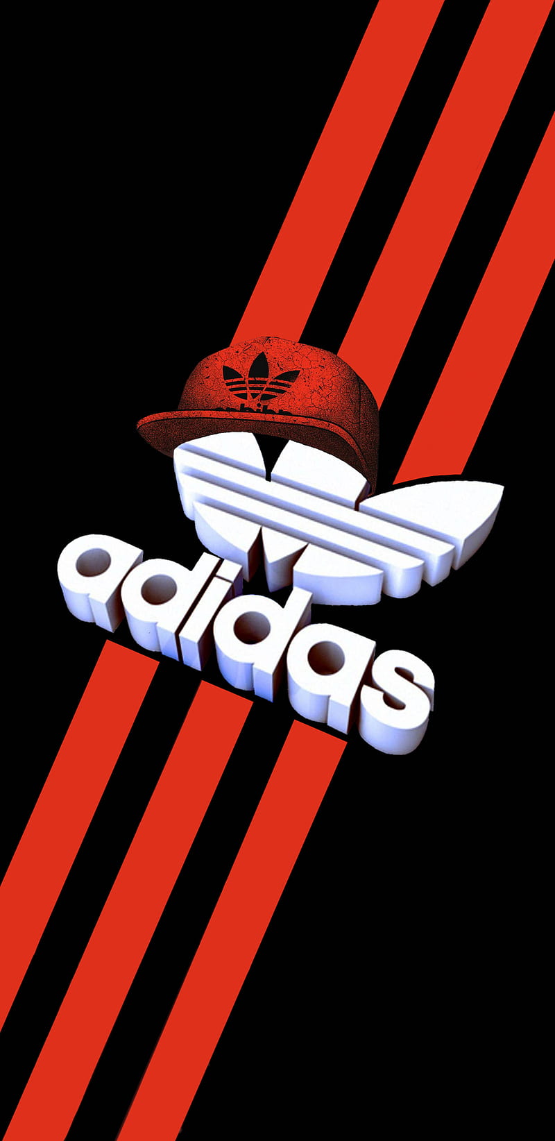 Brochure karakter Een trouwe Adidas, brands, clean, hat, logos, red, stripes, HD phone wallpaper | Peakpx