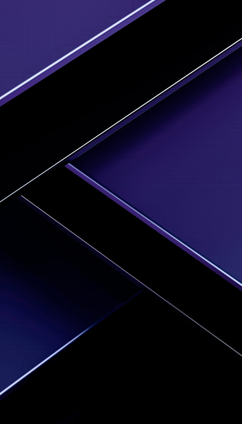 Purple Blue Tile, abstract, black, colors, desenho, geometric, geometry, gradient, minimal, tech, HD phone wallpaper