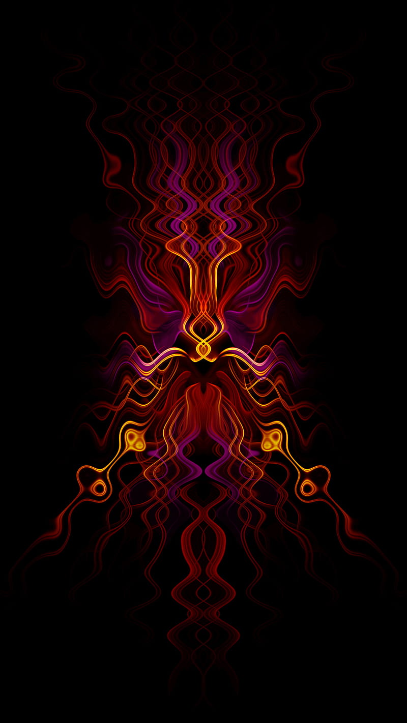 Wrath of Purlow, abstract, purple, red, yellow, HD phone wallpaper | Peakpx