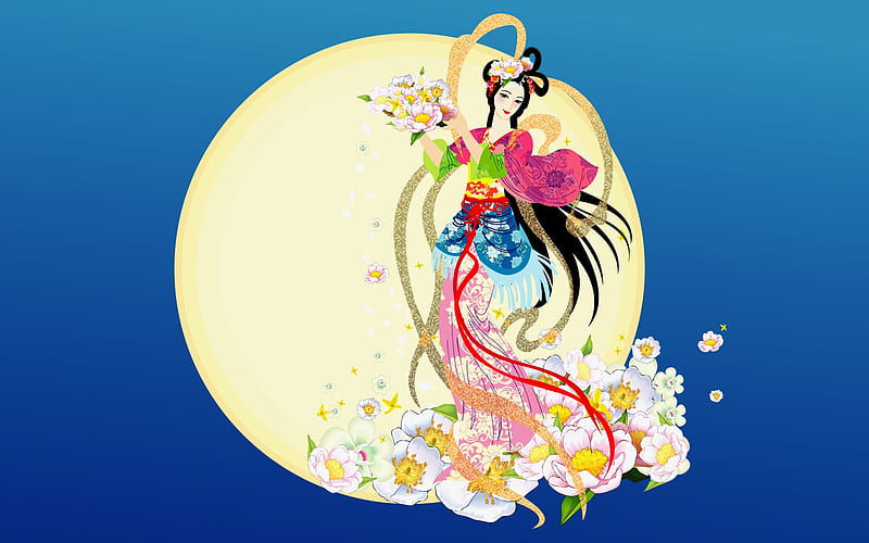 Chang-e flies to the moon- Mid-Autumn Festival special edition 06, HD wallpaper