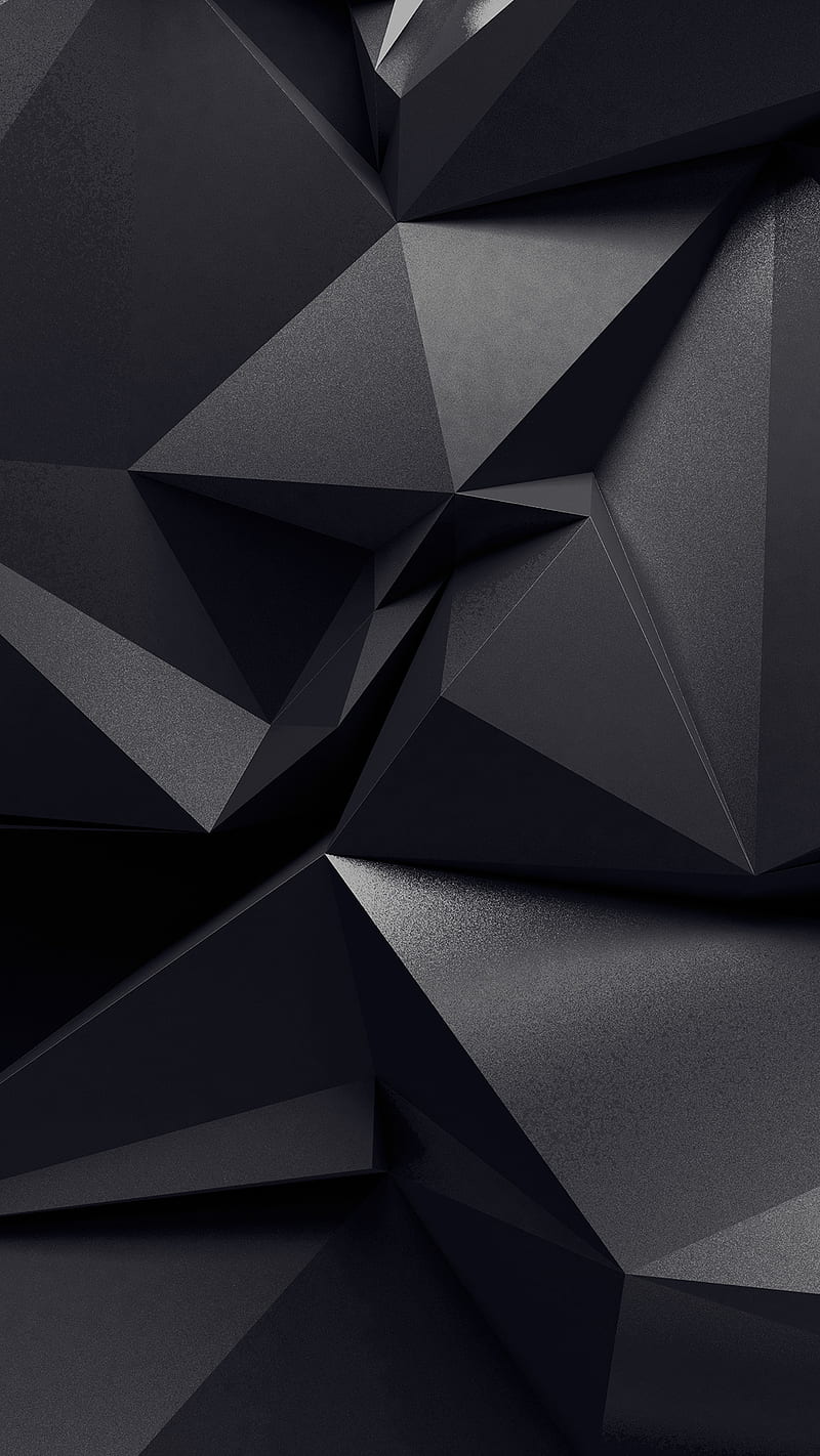 ZERO 4, 3d, abstract, android, black, infinix, pattern, polygon, stoche, HD phone wallpaper