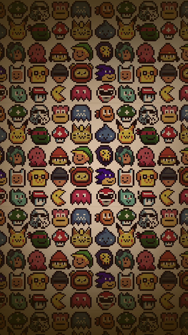 Nes heroes pattern, 8 bit, adventure time, cartoon, games, pixel, pokemon,  sega, HD phone wallpaper | Peakpx