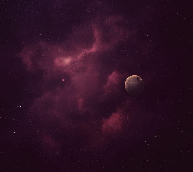 Lonely Deathstar, space, starwars, HD wallpaper