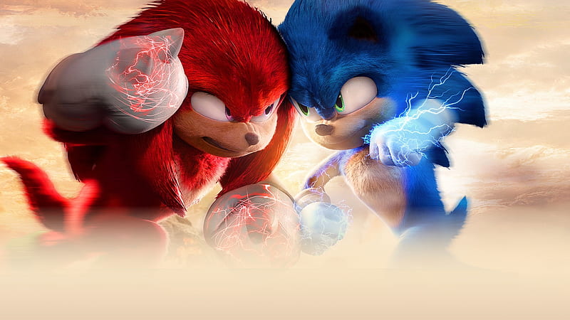 Sonic the Hedgehog vs Knuckles the Echidna, HD wallpaper