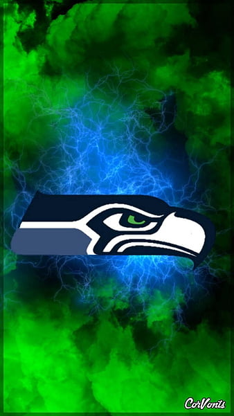 Download The Powerful Seattle Seahawks Logo in Black Aesthetic Mode  Wallpaper